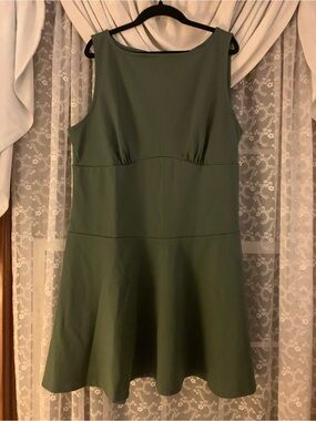 GAP Factory Olive Green Sleeveless Midi Dress